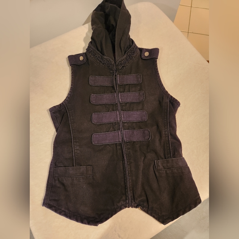 Tripp nyc  vest with hood  size XS